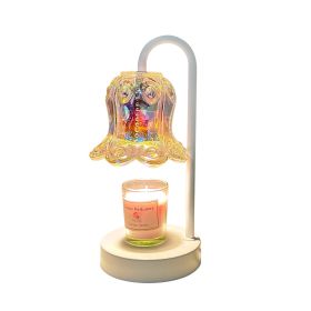 Colorful Glass Bedside Wax Lamp Bedroom