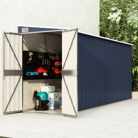 Wall-mounted Garden Shed Anthracite 46.5"x150.4"x70.1" Steel