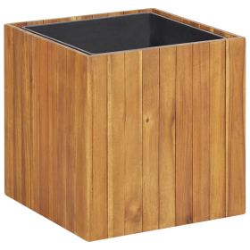 Garden Raised Bed Pot 17.1"x17.1"x17.3" Solid Acacia Wood