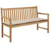 Garden Bench Cushion Cream 59.1"x19.7"x1.2"