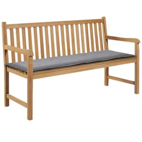 Garden Bench Cushion Gray 59.1"x19.7"x1.2"