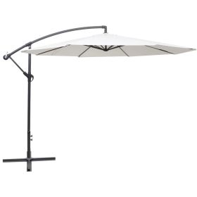 Cantilever Umbrella 137.8" Sand White