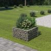 Gabion Raised Bed Galvanized Steel 35.4"x35.4"x19.7"