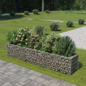 Gabion Raised Bed Galvanized Steel 106.3"x19.7"x19.7"