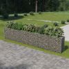 Gabion Raised Bed Galvanized Steel 212.6"x19.7"x39.4"