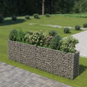 Gabion Raised Bed Galvanized Steel 141.7"x19.7"x39.4"