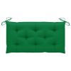 Garden Bench Cushion Green 39.4"x19.7"x2.8" Fabric