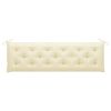 Garden Bench Cushion Cream White 70.9"x19.7"x2.8" Fabric