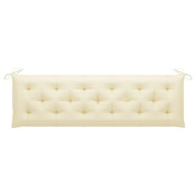 Garden Bench Cushion Cream White 70.9"x19.7"x2.8" Fabric