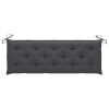 Garden Bench Cushion Anthracite 59.1"x19.7"x2.8" Fabric