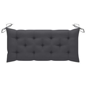 Garden Bench Cushion Anthracite 47.2"x19.7"x2.8" Fabric