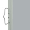 Patio Retractable Side Awning 31.5"x118.1" Gray