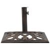 Umbrella Base Bronze 26.5 lbs 19.3" Cast Iron