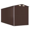 Garden Shed Dark Brown 75.6"x173.2"x87.8" Galvanized Steel