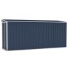 Wall-mounted Garden Shed Anthracite 46.5"x150.4"x70.1" Steel