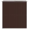 Garden Shed Dark Brown 75.6"x75.2"x87.8" Galvanized Steel