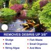 Garden Pond Vacuum Cleaner,cleansweep with 14ft intake suction hose, 4 Extension Tubes, 3 Vacuum Nozzles, a 6.5 Foot Output Hose, and a Debris Collect