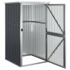 Garden Tool Shed Anthracite 34.6"x35"x63.4" Galvanized Steel