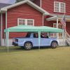 10'x20' Pop Up Canopy Outdoor Portable Party Folding Tent with 6 Removable Sidewalls + Carry Bag + 4pcs Weight Bag Green