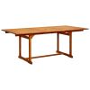 Garden Dining Table (59.1"-78.7")x39.4"x29.5" Solid Acacia Wood