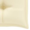 Garden Bench Cushion Cream White 39.4"x19.7"x2.8" Fabric