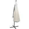 Cantilever Umbrella 137.8" Sand White