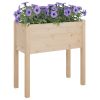 Garden Planters 2 pcs 27.6"x12.2"x27.6" Solid Wood Pine