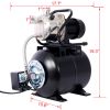 1.6HP Shallow Well Pump with Pressure Tank,garden water pump, Irrigation Pump,Automatic Water Booster Pump for Home Garden Lawn Farm, stainless steel