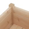 Garden Planters 2 pcs 27.6"x12.2"x27.6" Solid Wood Pine