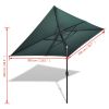 Parasol 78.7"x118.1" Green Rectangular