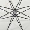 Cantilever Umbrella 137.8" Sand White