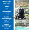 Garden Pond Vacuum Cleaner,cleansweep with 14ft intake suction hose, 4 Extension Tubes, 3 Vacuum Nozzles, a 6.5 Foot Output Hose, and a Debris Collect