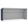 Wall-mounted Garden Shed Anthracite 46.5"x150.4"x70.1" Steel