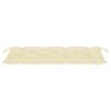 Garden Bench Cushion Cream White 47.2"x19.7"x2.8" Fabric