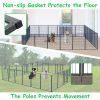 40" Outdoor Fence Heavy Duty Dog Pens 24 Panels Temporary Pet Playpen with Doors