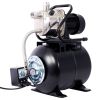 1.6HP Shallow Well Pump with Pressure Tank,garden water pump, Irrigation Pump,Automatic Water Booster Pump for Home Garden Lawn Farm, stainless steel