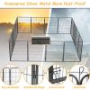 40" Outdoor Fence Heavy Duty Dog Pens 16 Panels Temporary Pet Playpen with Doors