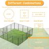 40" Outdoor Fence Heavy Duty Dog Pens 16 Panels Temporary Pet Playpen with Doors