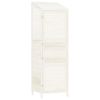 Garden Shed White 21.7"x20.5"x68.7" Solid Wood Fir