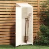 Garden Shed White 21.7"x20.5"x68.7" Solid Wood Fir