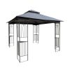 10x10 Outdoor Patio Gazebo Canopy Tent With Ventilated Double Roof And Mosquito net(Detachable Mesh Screen On All Sides),Suitable for Lawn, Garden, Ba