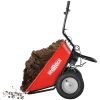 RedRock Wheelbarrow Utility Cart Electric Powered 24V DC 180W AGM Battery 330lbs (150kgs) Max Capacity Barrel Dump Material Debris Hauler