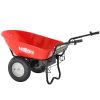 RedRock Wheelbarrow Utility Cart Electric Powered 24V DC 180W AGM Battery 330lbs (150kgs) Max Capacity Barrel Dump Material Debris Hauler