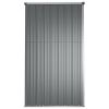 Garden Tool Shed Gray 63.4"x35"x63.4" Galvanized Steel