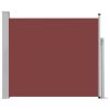 Patio Retractable Side Awning 39.4"x118.1" Brown