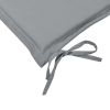 Garden Bench Cushion Gray 59.1"x19.7"x1.2"