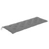 Garden Bench Cushion Gray 59.1"x19.7"x2.8" Fabric