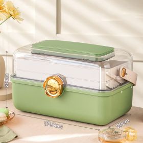 Children's Hair Accessories Storage Box Little Girl Rubber Band (Color: Green)