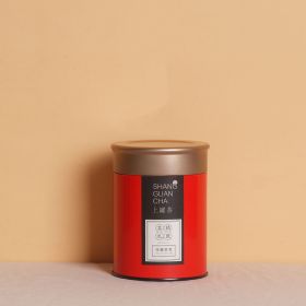 Tin Can Sealed Tea Packing Box (Option: Red-S)