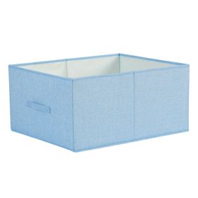 Drawer Closet Folding Storage Organizing Box (Option: Sky Blue-41x24x17cm)